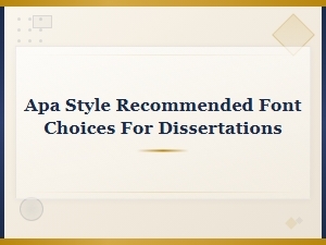 Best Apa-Approved Fonts for Dissertations and Academic Papers